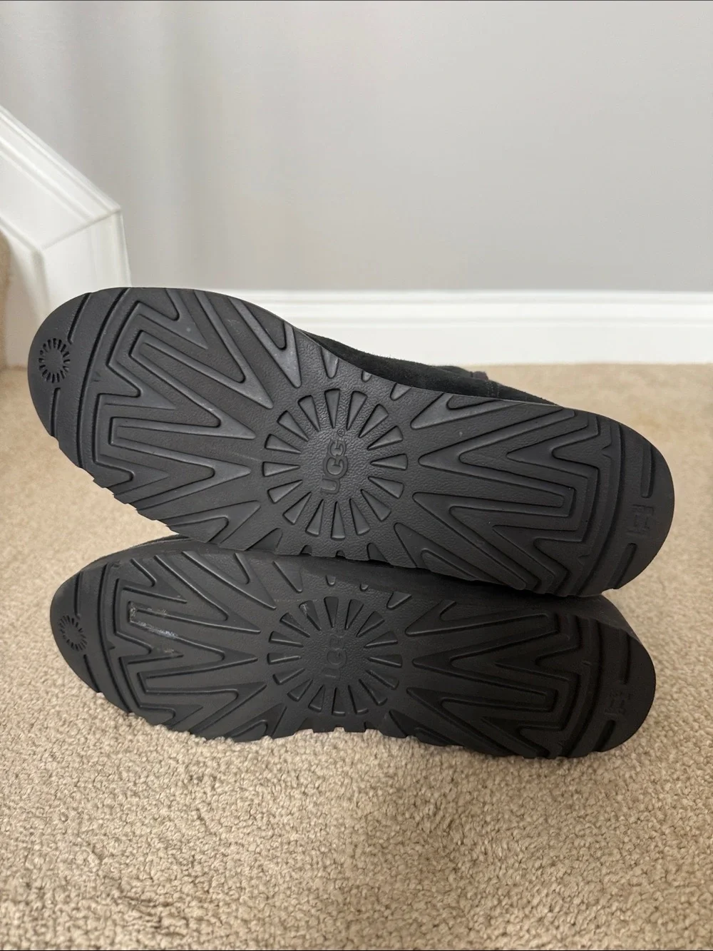 UGG Black Suede Winter Boots